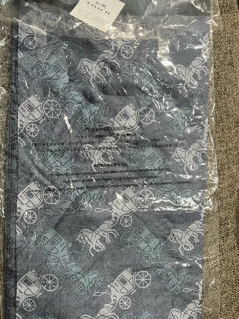 New Coach Horse and Carriage Silk Square scarf
